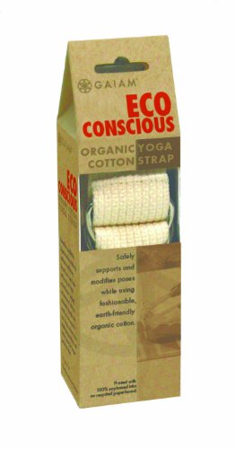 Gaiam Eco Conscious Organic Cotton Yoga Strap (Natural)