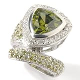 Sterling Silver / Platinum Trillion Cut Olive Brilliante Ring