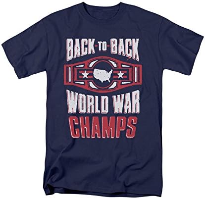 Back To Back World War Champs Funny Adult T-Shirt Tee
