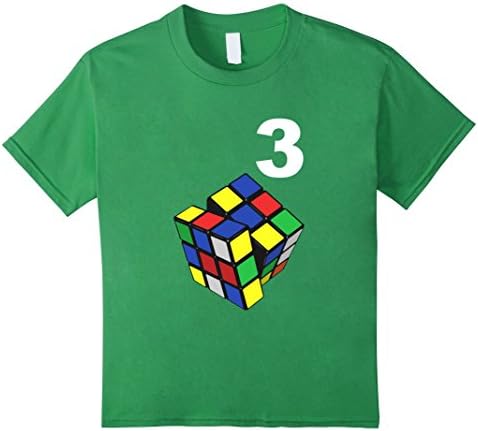 Kids  Rubiks Cube T Shirt | Cuber Tee | Rubiks Cube Gifts  8 Grass