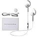 Wireless Bluetooth 4.1 Anti Winding Earphones with Mic Hands Free Calling and Siri Control Use For IPhone Samsung GALAXY and Sony Xperia (White)