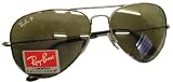 Ray Ban Aviator Sunglasses 58mm Gunmetal Frame/Polarized Lens Brand New