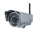 Foscam FI8904W Outdoor Wireless/Wired IP Camera with 15-20 Meter Night Vision and 6mm Lens (67° Viewing Angle) - Silver