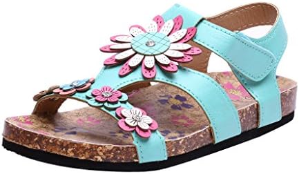 Coshare Kid's Fashion Birkenstock-style Soft Footbed Little Girl Cork Sandals