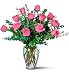 Dozen Pink Roses