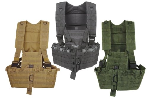 Voodoo Tactical MOLLE Chest Rig with Free Hydration Bladder - Three Colors to Choose From