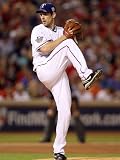 Texas Rangers v. San Francisco Giants, Game 5: Cliff Lee Photographic Poster Print by Ronald Martinez, 18x24
