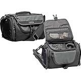 Photo : Tenba Xpress Large Shoulder Bag for a Digital or Film SLR with Lens Attached or Video Camcorder with Accessories, Black with Gray Trim