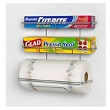 ChromeWrap-n-rollWallMountPaperTowelWrapRackKitchenStorageOrganizerHomeDecor