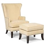 Fairfield Chair 5147-01N 9153 / 5147-20N 9153 Palti Transitional Wing Style Lounge Chair and Ottoman Set