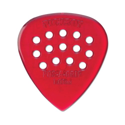 Pickboy Pos-a-Grip, Red, Polycarbonate, 1.00mm, 10 picks