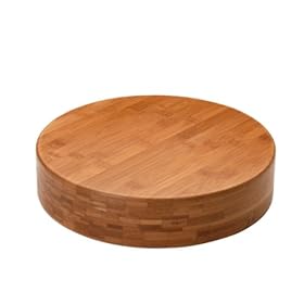 MIU 15-Inch Round Flat Grain Bamboo Chopping Board by MIU
