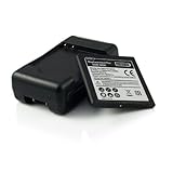 2x 1500mAh Batteries + FREE USB Travel Charger for Samsung Galaxy S I9000, GT-I9000, Samsung Captivate SGH-I897 (AT&T), Samsung Epic 4G SPH-D700 (Sprint), Samsung Focus SGH-I917, Samsung Vibrant SGH-T959 (T-Mobile) - Black