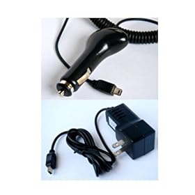 Creative Lab Zen V and V Plus Bundled Home Travel Wall Charger and 12v Rapid Cigarette Lighter Adapter Charger