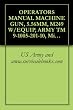 OPERATORS MANUAL MACHINE GUN, 5.56MM, M249 W/EQUIP, ARMY TM 9-1005-201-10, Military Manual (Change 2)