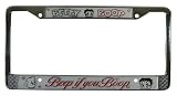 Betty Boop Chrome Metal License Plate Frame