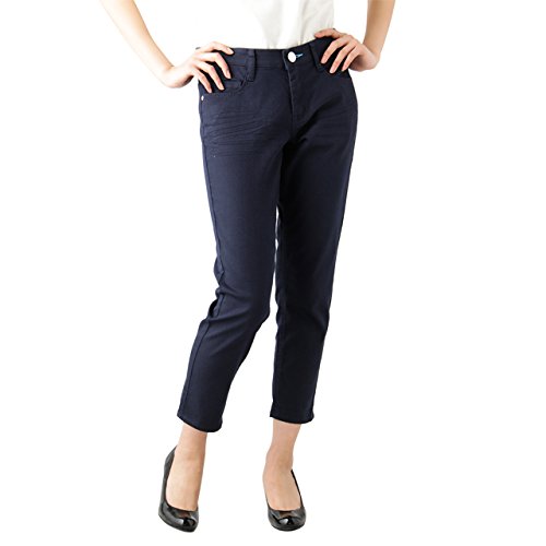 Navy（ネイビー） 魔法の美脚COOLPLUSテーパードパンツ 352-1354-60 レディース