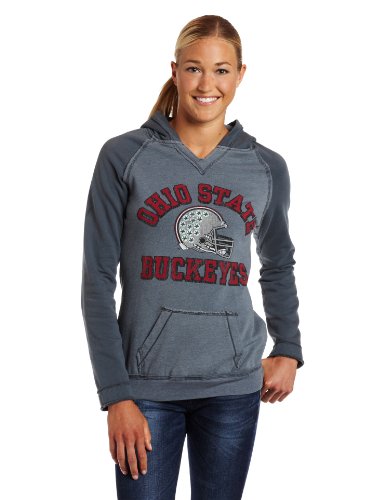 NCAA Women's Grey Ohio State Buckeyes 2-Tone Hoodie