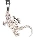 Crocodile Alligator Pattern Pewter Pendant Necklace