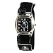 Reflex - KID-0037 - Montre Noire pour Gar�on Orn�e d'une T�te de mort