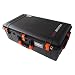 Black w/ Orange handles & latches Pelican 1615 case. No Foam. With Wheels.