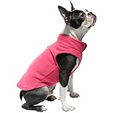 Gooby Every Day Fleece Cold Weather Dog Vest for Small Dogs, Pink, Small
