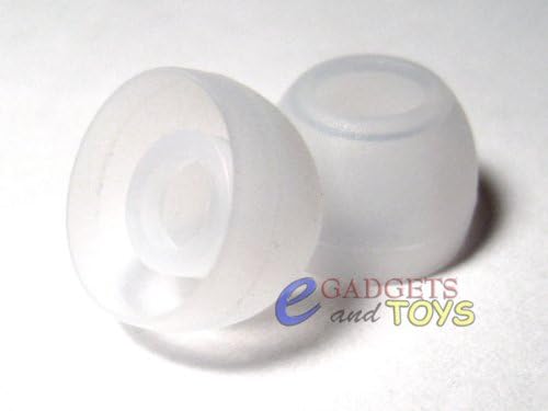 3 Pair Clear Medium Replacement Silicone Ear Tips for Sennheiser CX300, CX400, CX 500, CX300P, CX500G4ME, CX55