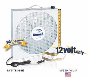Fan-Tastic Vent 01100WH Endless Breeze 12V Fan