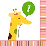 Creative Converting Sweet at One Girls Beverage Napkins, 16 Per Package