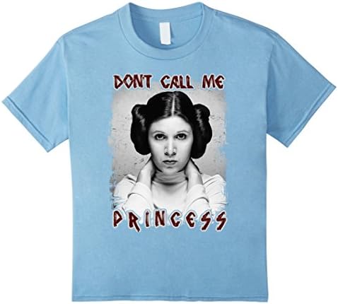 Kids Star Don't call me Princess Wars  T Shirt 12 Baby Blue