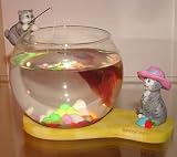 Fun Fish Bowl Lady Cat w/ the Hat