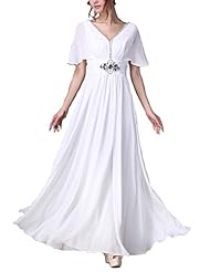 V-neck Cocktail Floor Length Short Chiffon/Polyester Lace Beaded Club Dress/Evening Dress/Homecoming Dress/Bridesmaid Dress/Prom Dress/Wedding Party Dress 