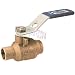 NIBCO NJ83H05 Cast Bronze Ball Valve, Stainless Steel Trim, Two-Piece, Lever Handle, 3/8" Female Solder Cup