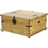 Corona Coffee Table in Distressed Waxed Pine