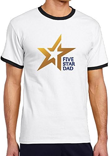 Five Star Dad Best Gift For Dad Grandpa Cotton Mans Baseball T-Shirt