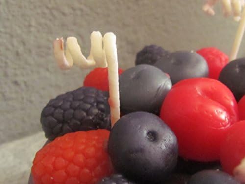 0 Calories Berries Overload Cake - Fruit Scented Soy Pillar Candle With 4 Wicks