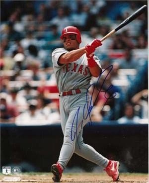 Ivan Rodriguez Autographed/Hand Signed Texas Rangers 8x10 Photo