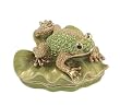 Glittered and Jeweled Lily Pad Frog Jewel Box