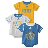 NBA Infant Denver Nuggets 3 Piece Bodysuit Set - R228Sxnu
