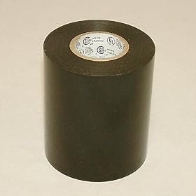 JVCC EL7566-AW Premium Grade Electrical Tape: 4 in. x 22 yds. (Black)