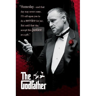 The Godfather Movie Someday Poster Print - 24x36