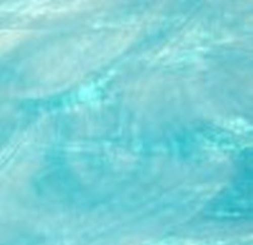 Wissmach SKY Blue Wispy Stained Glass Sheets - 3 Pieces 8" X 12" (2sf)