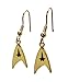 Star Trek Original Series Command Logo Goldtone French Wire Earrings
