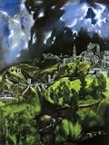 12X16 inch El Greco Landscape Canvas Art Repro View of Toledo