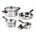 Kitchen & Housewares : 7 Piece Stainless Steel Cookware Set