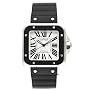 Cartier Men's W20121U2 Santos 100 Automatic Rubber Strap Watch