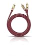 Oehlbach NF Subwoofer Y-Kabel 2 Cinch 1,0m purpurrot