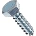 Zinc Plated Steel Lag Bolt, Hex Head