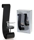 WANDKERZENHALTER WANDLEUCHTER 2ER SET SCHWARZ NEU