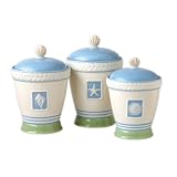 Pfaltzgraff Beachcomber Sealed Canister Set 3 pc